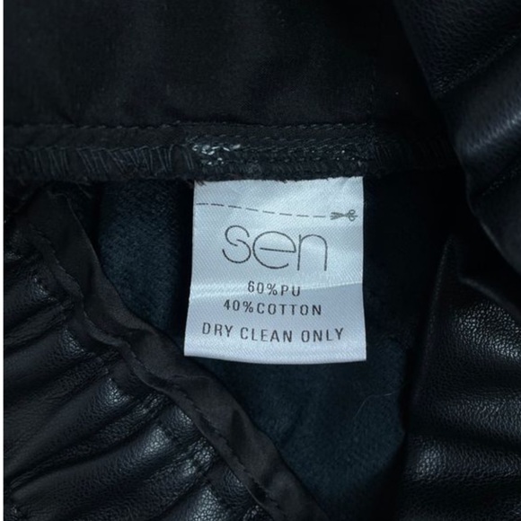 Sen Vegan Leather High Waist Pants - Picture 3 of 3